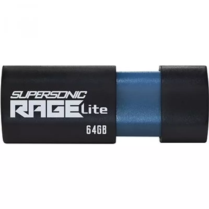 USB atmintukas PATRIOT Supersonic Rage Lite 64 GB USB Type-A 3.2 Gen 1, ištraukiamas, atsparus smūgiams