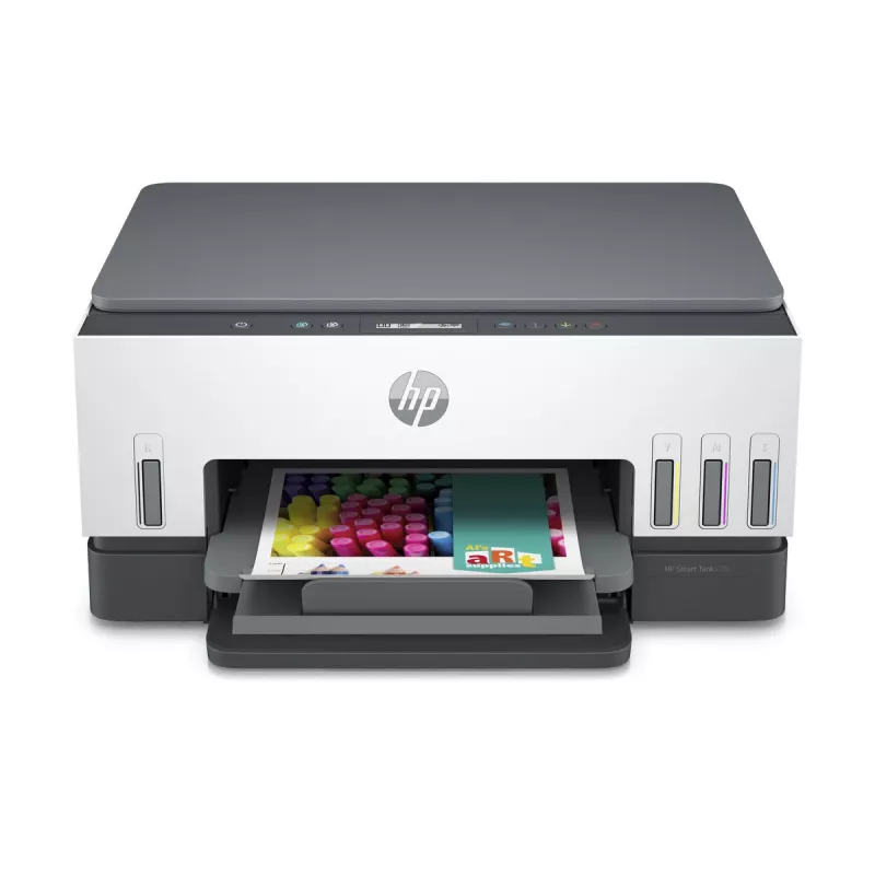 Daugiafunkcis spausdintuvas HP Smart Tank 670 – terminis rašalinis, spalvotas, A4, Wi‑Fi/Bluetooth, dvipusis, 4800x1200 DPI