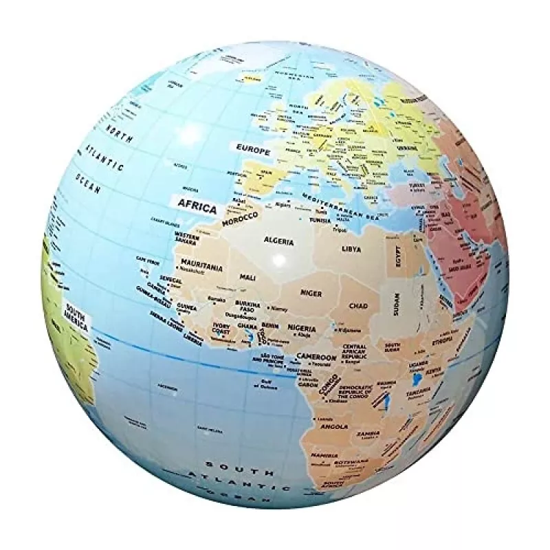 Pasaulio politinis gaublys Globe Ball MG DYSTRYBUCJA C009, 42 cm skersmens