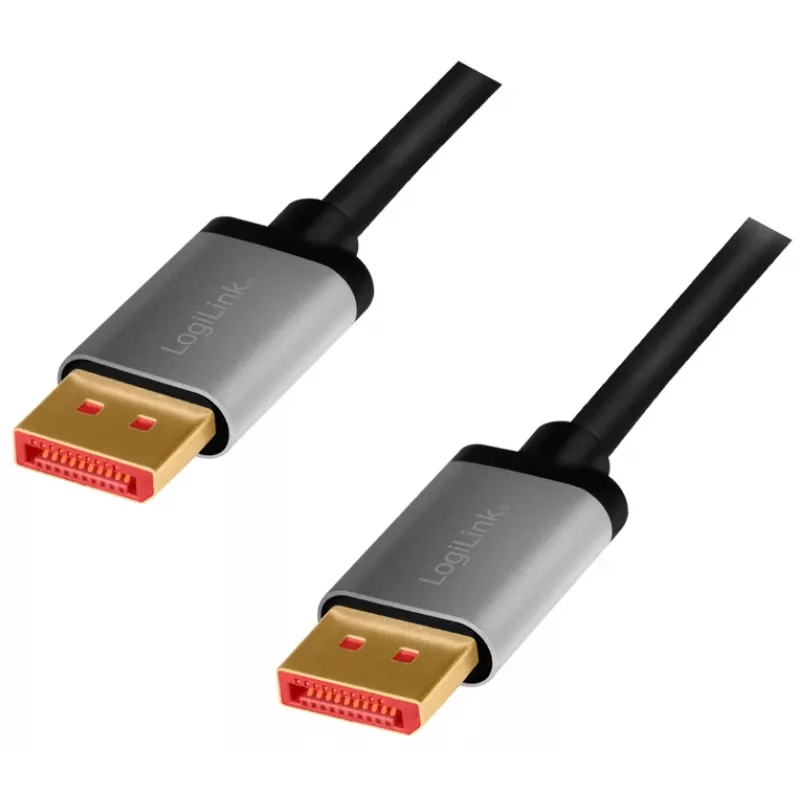 DisplayPort kabelis LogiLink CDA0105 2 m pilka juoda
