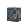 Žaidimų ausinės Fury NFU-1584 su boom mikrofonu, uždengiančios ausis, 98 dB, 15–25000 Hz, 2 m laidas, USB ir 3,5 mm, mėlynos