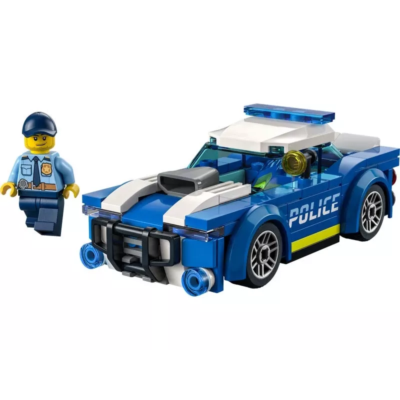 LEGO 60312 City Policijos automobilio žaislas vaikams nuo 5 metų su pareigūno minifigūra, maža dovana, nuotykių serijos persekiojimo transporto priemonė