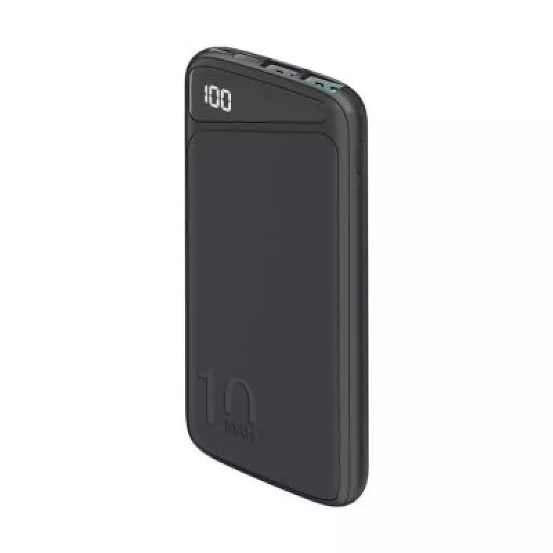 Greičio įkrovimo Powerbank 10 000 mAh (juodas, USB-C PD, QC 3.0)
