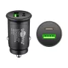 Automobilinis įkroviklis Goobay 59521 universalus juodas USB-C PD 27W greitasis įkrovimas