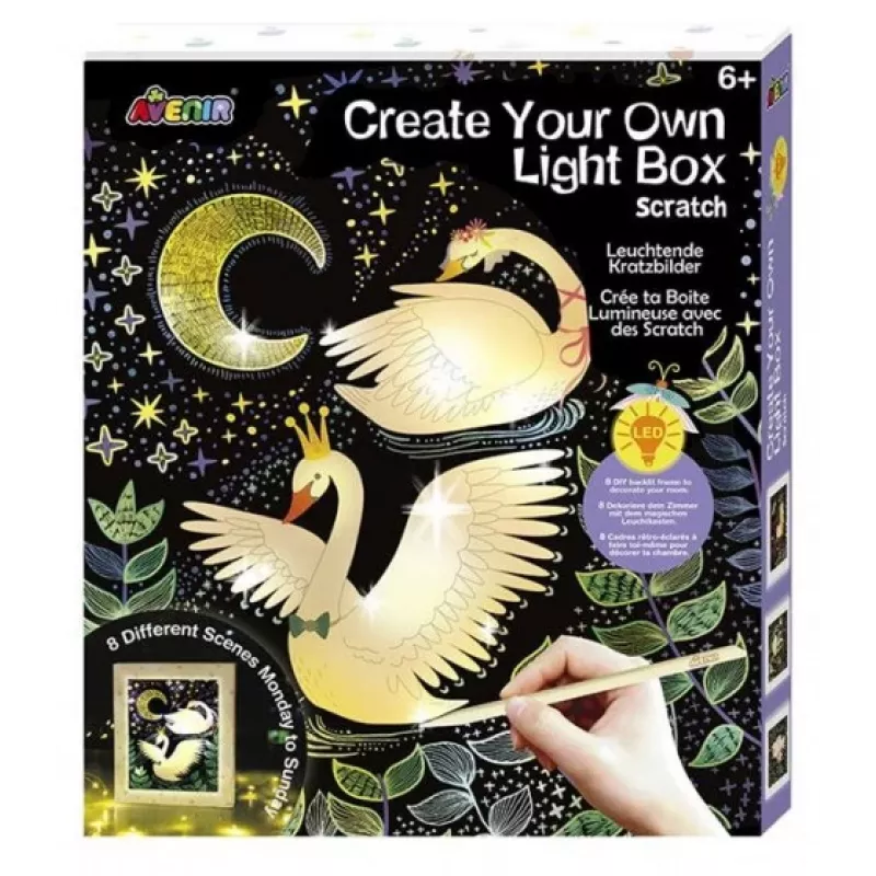 Avenir Create Your Own Lightbox – meno ir rankdarbių rinkinys vaikams nuo 6 iki 7 metų – Fat Brain Toys