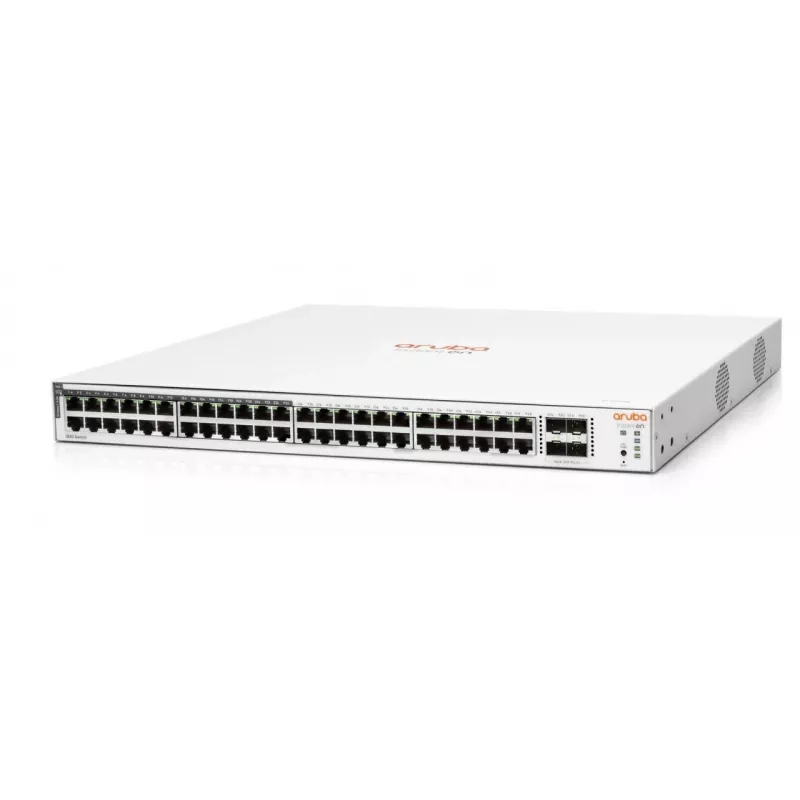 HPE Aruba Networking Aruba Instant On 1830 48G 24p PoE+ 4SFP 370W valdomas L2 Gigabit Ethernet komutatorius 1U