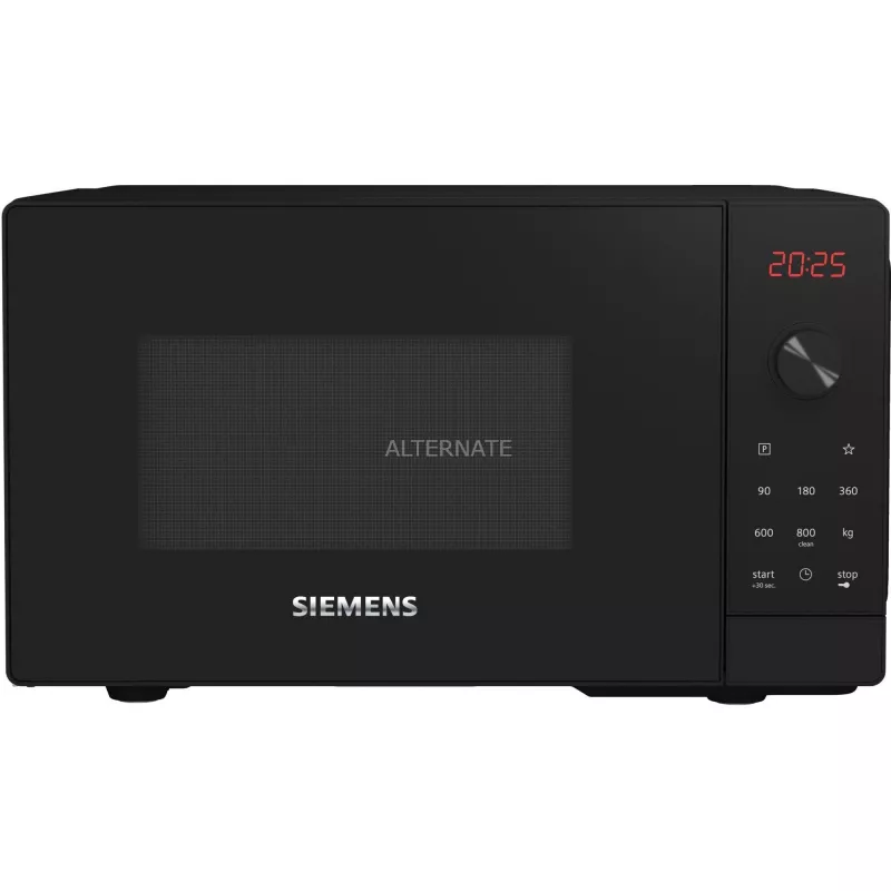 Siemens iQ300 FF023LMB2 mikrobangų krosnelė juoda 20 L 800 W