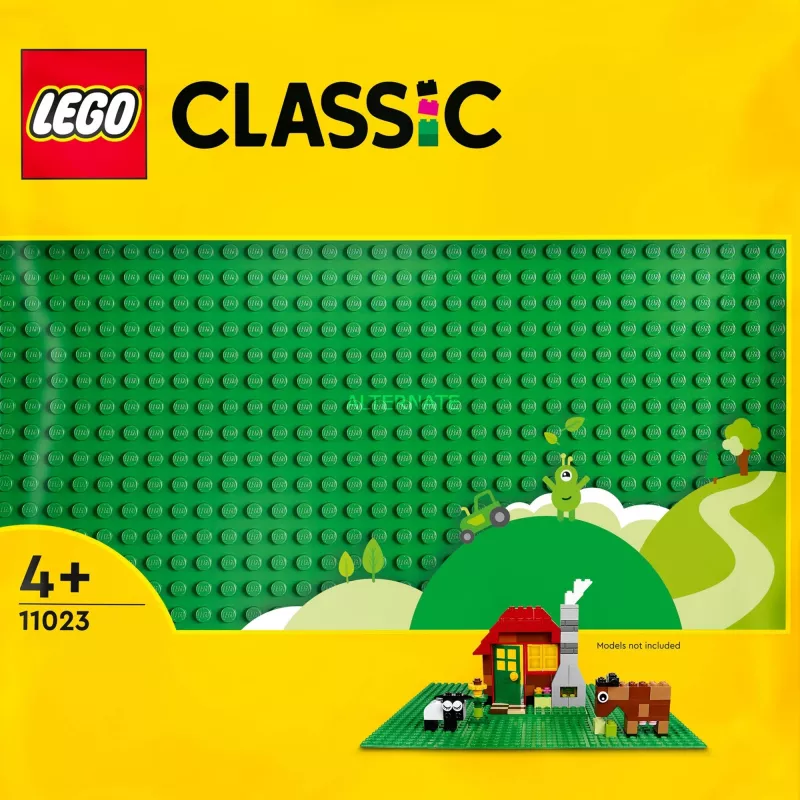 LEGO 11023 Classic Žalias Pagrindas Kvadratinis 32x32 Stud Žolės Pagrindas Statyboms ir Eksponavimui