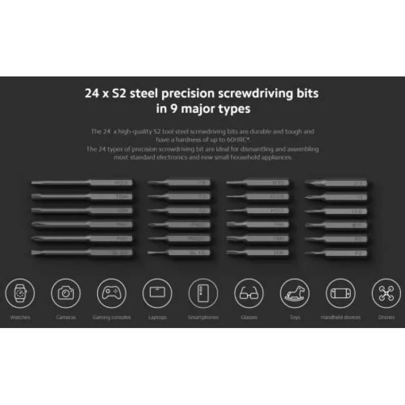 Atsuktuvų rinkinys Xiaomi MJDDLSD003QW 170 RPM Pilka