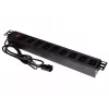 ALANTEC 19 colių maitinimo juosta su 9 lizdais UPS - C14 kištukas (PZ010)