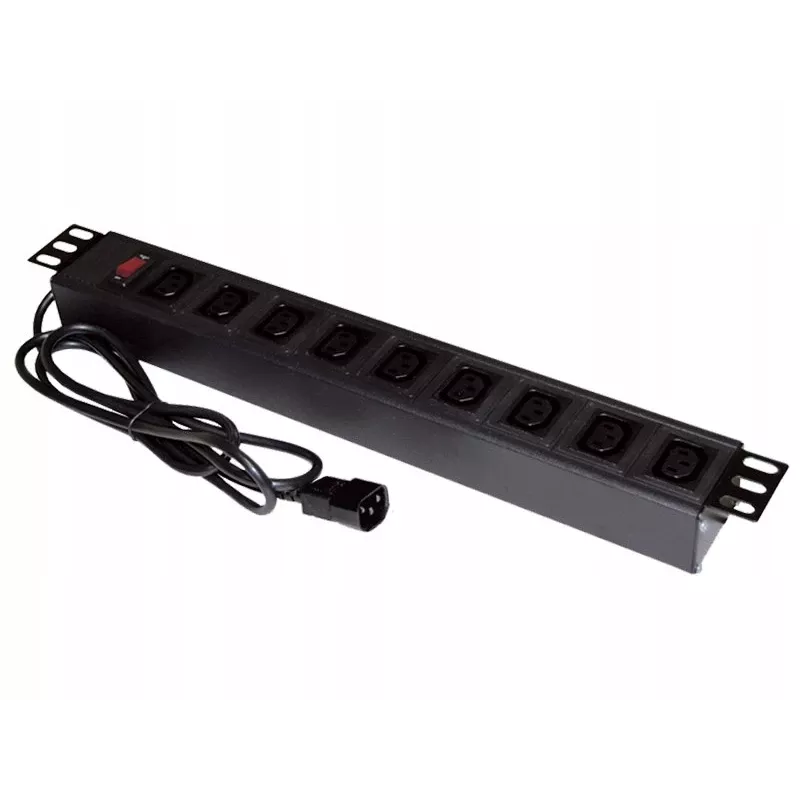 ALANTEC 19 colių maitinimo juosta su 9 lizdais UPS - C14 kištukas (PZ010)