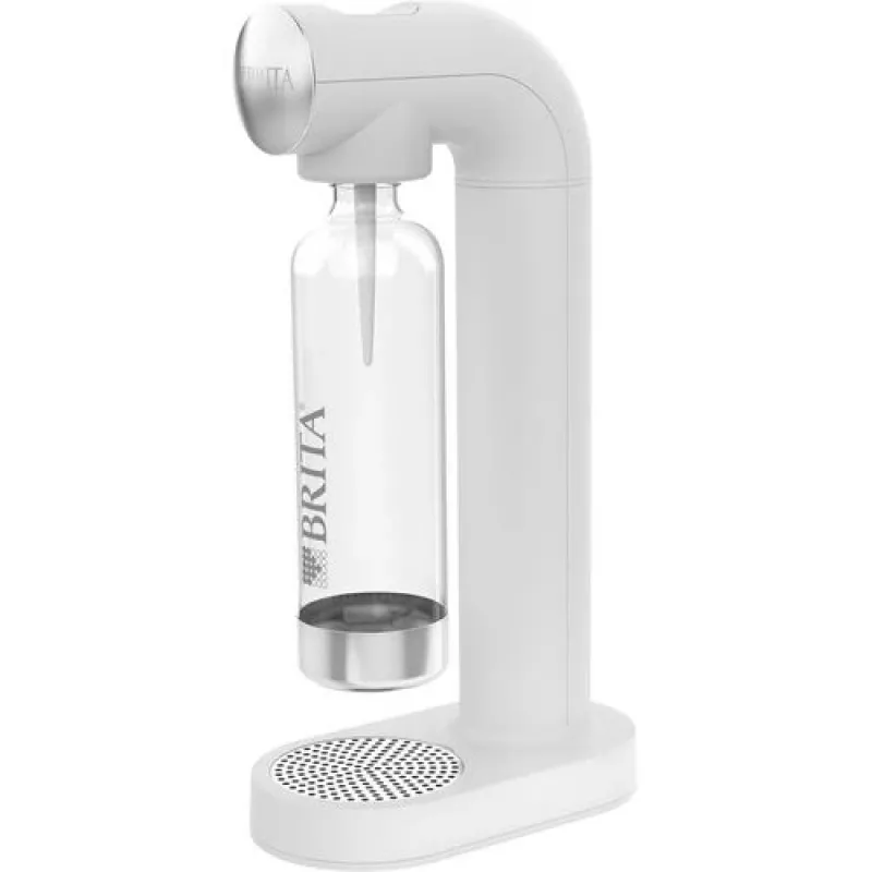 Gazuoto vandens butelis BRITA SodaONE White – 1 l, 60 l našumo, be BPA, 450×129×240 mm