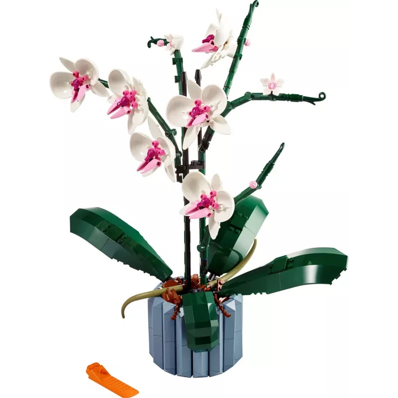 LEGO 10311 Icons Orchidėja – Dirbtinių Gėlių Konstruktorius Suaugusiems, Namų Dekoro Aksesuaras, Botaninė Kolekcija, Dovana Žmonai ar Vyrui