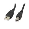 Lanberg CA-USBA-11CC-0050-BK USB 2.0 kabelis 5 m USB B juodas