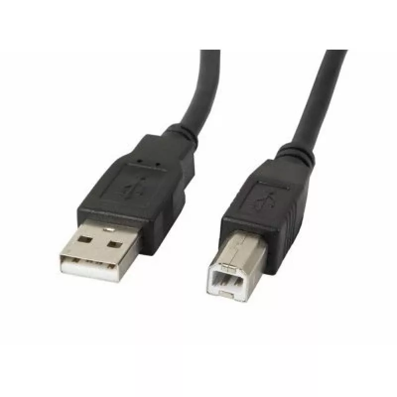 Lanberg CA-USBA-10CC-0030-BK USB kabelis 3 m USB 2.0 USB B juodas (CA-USBA-10CC-0030-BK)
