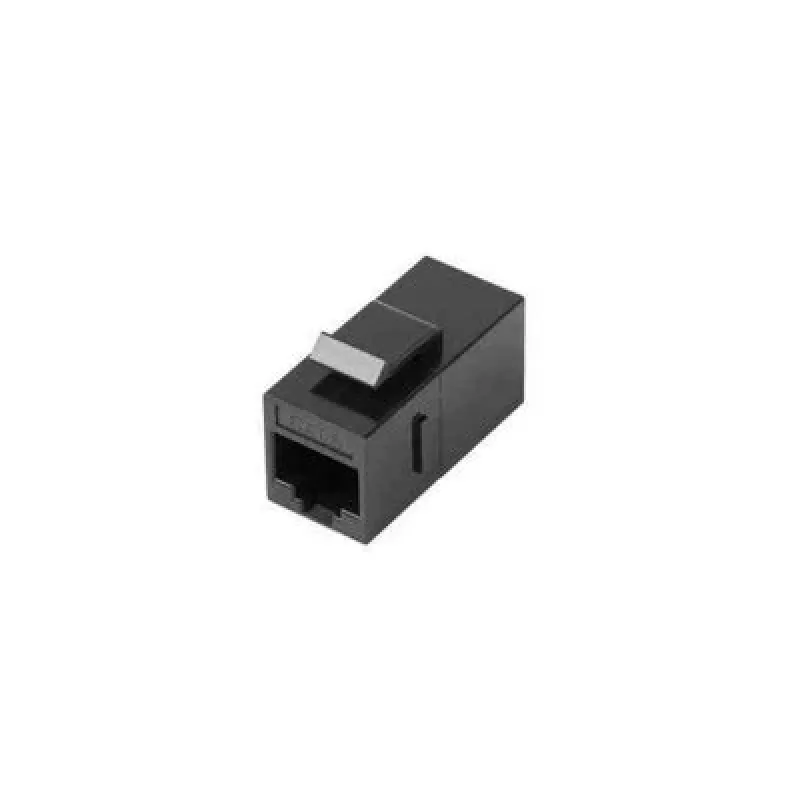 Keystone modulis LANBERG KSU6-3000 – Cat6 U/UTP RJ-45 motina į RJ-45 motiną, plokščios konstrukcijos, juodas