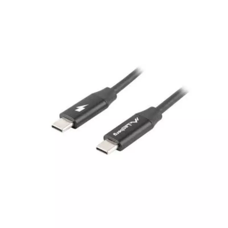 LANBERG USB-C į USB-C laidas CA-CMCM-40CU-0018-BK — USB 2.0, 1,8 m, juodas