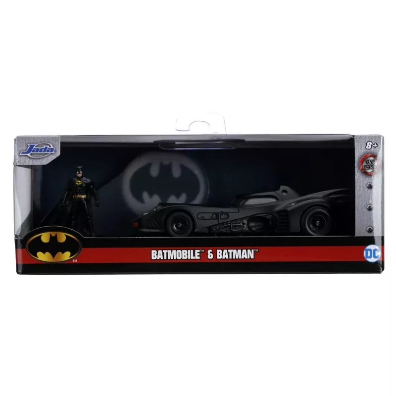 Jada Batman Batmobile 1:32 metalinė mašina su herojaus figūrėle, atsitiktinis modelis