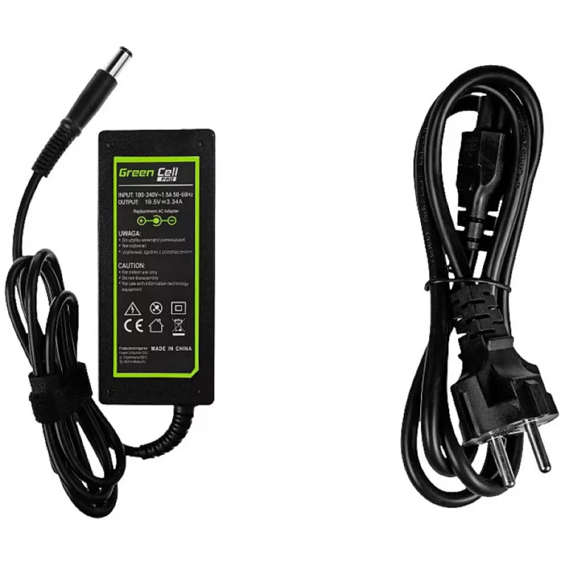 Green Cell AD07AP maitinimo adapteris, skirtas Dell 19.5V 3.34A 65W / 7.4mm-5.0mm