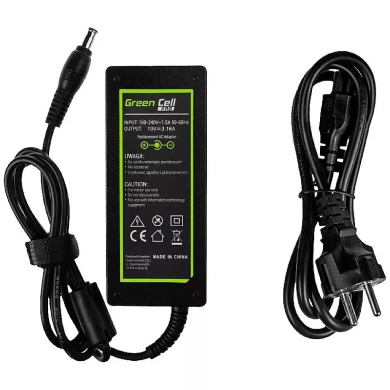 Green Cell AD20P maitinimo adapteris/inverteris 60 W, juodas