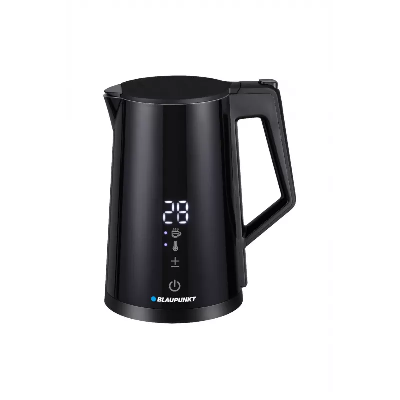 Elektrinis virdulys BLAUPUNKT EKD601, 1,7 L, 2200 W, reguliuojama 40–100 °C, juodas, nerūdijantis plienas