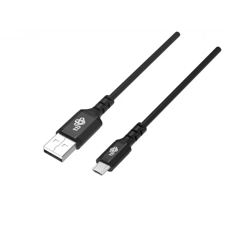 USB0-Micro USB 2 m silikoninis juodas Quick Charge laidas