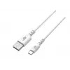USB-USB C laidas 2m silikoninis baltas Quick Charge