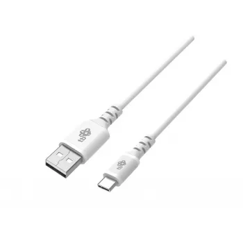 USB-USB C laidas 2m silikoninis baltas Quick Charge