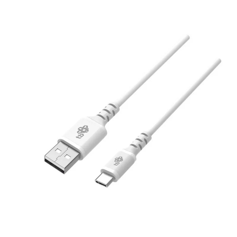 USB-USB C laidas 2m silikoninis baltas Quick Charge