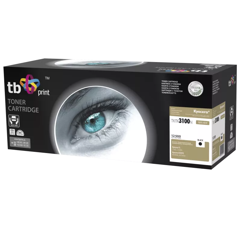 Toneras, skirtas Kyocera TK-3100 BK TK-TK3100N, 100% naujas