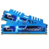 G.Skill 16GB Ripjaws X dviejų kanalų atminties rinkinys - mėlyna (2x 8GB, DDR3 1600MHz, 1,5V, F3-1600C9D-16GXM, XMP paruoštas)