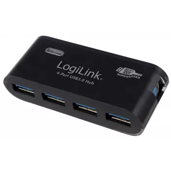 LogiLink USB 3.0 4x - 5000 Mbit/Sek - USB 3.0 - 5 V - 107 mm - 200 mm - 101 mm (UA0170)