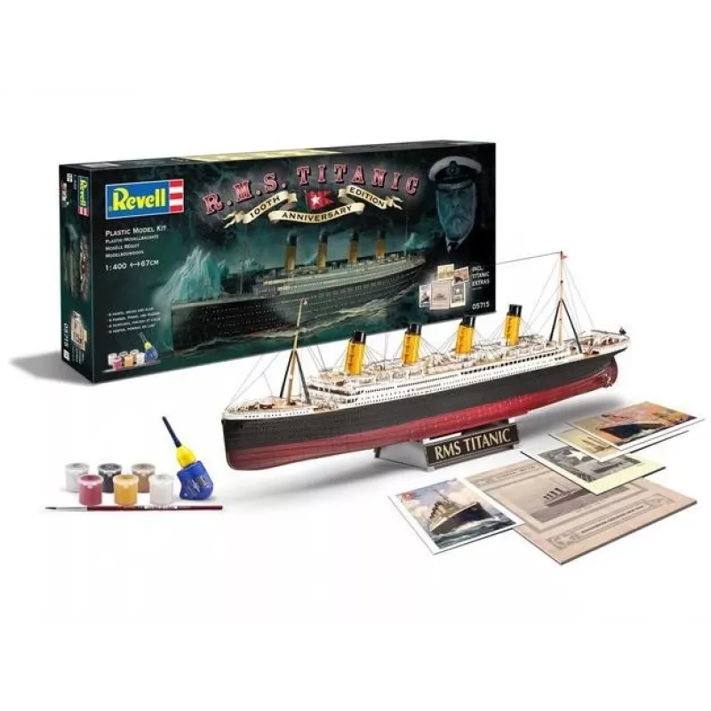 Rv05715 - Revell - 1:400 - Dovanų rinkinys - 100 metų Titanikas (specialus leidimas)