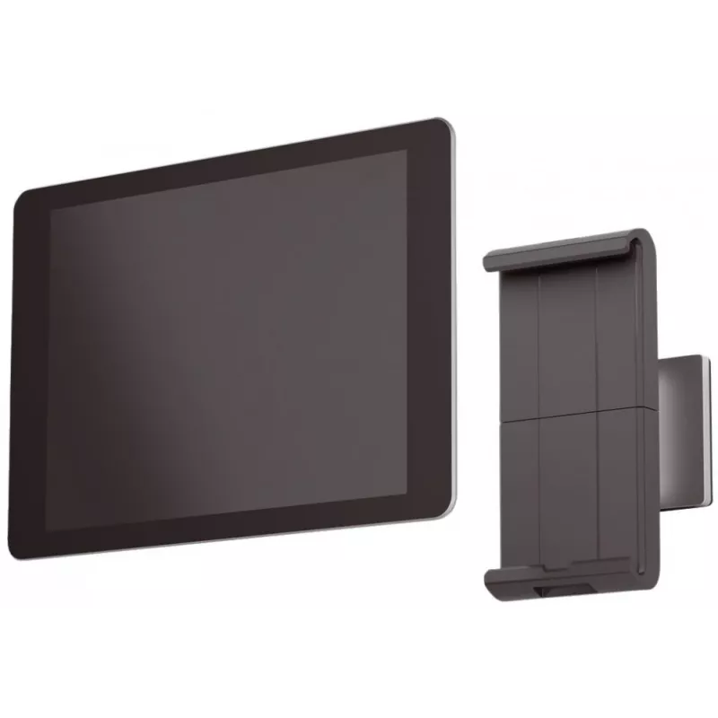 DURABLE TABLET HOLDER WALL – laikiklis planšetei ant sienos – aliuminis, ABS plastikas – sidabrinis (7–13 inch) (893323)