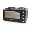 Elektrinė mini orkaitė Tristar OV-1443, 38 l talpos, 3100 W galios, konvekcija ir grilis, 2 kaitvietės, juodos spalvos