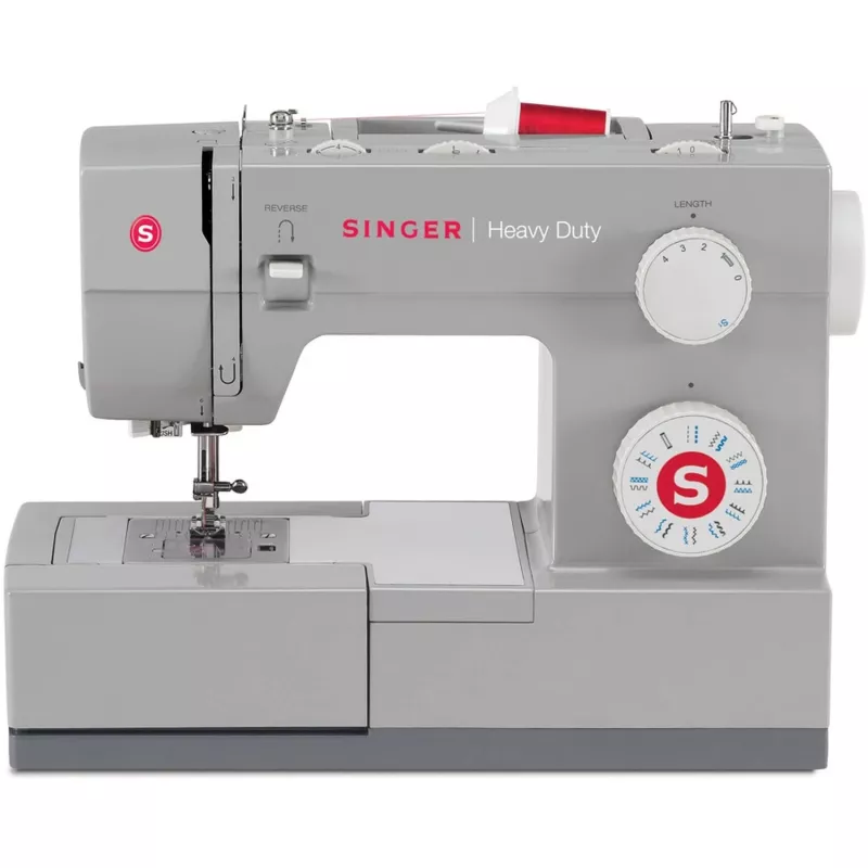 Automatinė siuvimo mašina SINGER SMC4423 — 23 siūlės modeliai, 5 mm siūlės ilgis, 1 žingsnio sagos skylutė, laisva rankovė, elektrinė