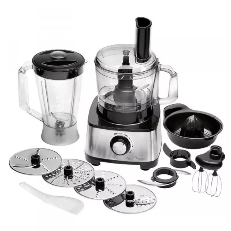 ProfiCook PC-KM 1063 virtuvės kombainas 1200 W 1,75 L juodos spalvos, nerūdijantis plienas