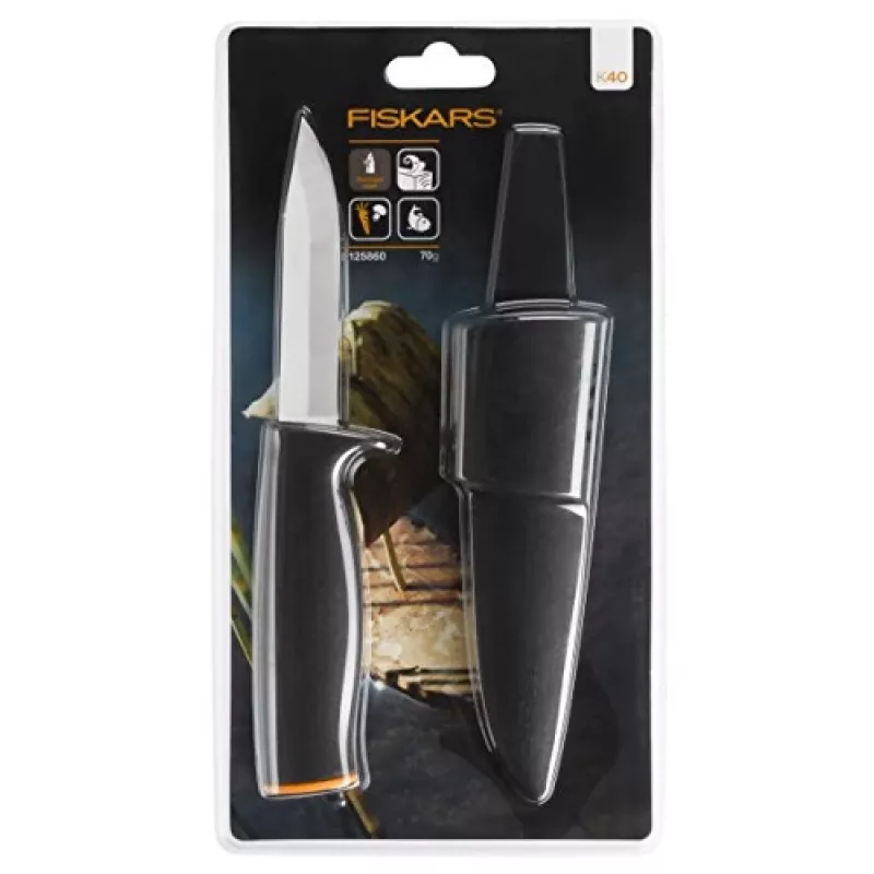 Fiskars Universalus peilis K40 juoda pilka (1001622)