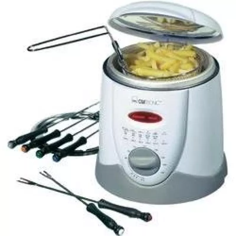 Clatronic FFR 2916 Vienvietis 1 L Atskiras 900 W Gruzdintuvas Pilka, Balta