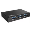USB 3.0 šakotuvas D-Link DUB-1340 juodas