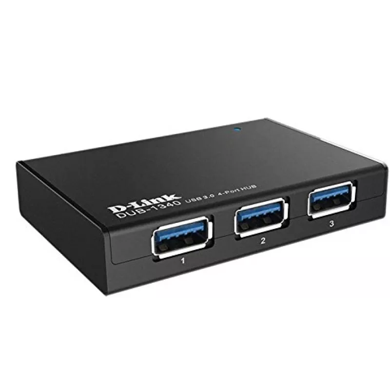 USB 3.0 šakotuvas D-Link DUB-1340 juodas