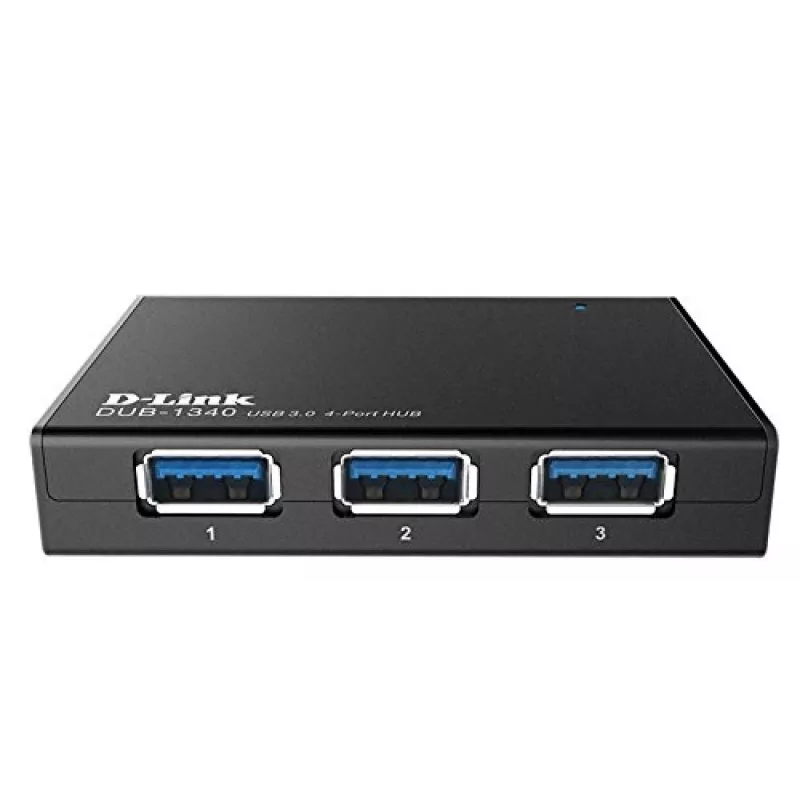 USB 3.0 šakotuvas D-Link DUB-1340 juodas