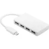 Wentronic Goobay USB-C™ 4x Multiport Adapteris, Baltas - 4x USB 3.0 A lizdų jungtis prie USB-C™ kištuko (66274)