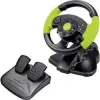 Laidinis žaidimų vairas ESPERANZA EG104, skirtas PlayStation 3 ir Xbox 360, juodas/žalias