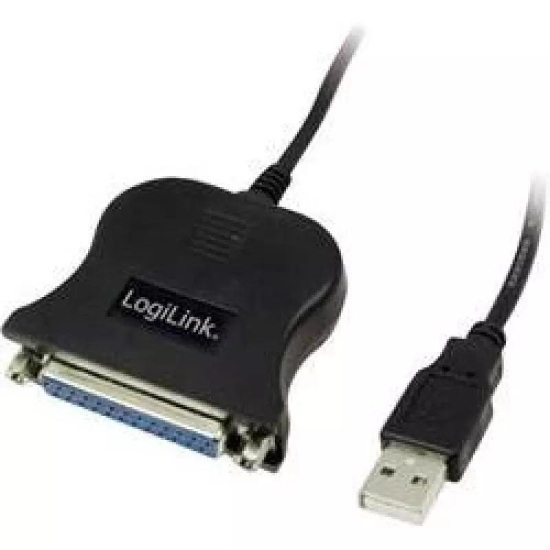 LogiLink UA0054A lygiagretusis kabelis juodas 1,8 m