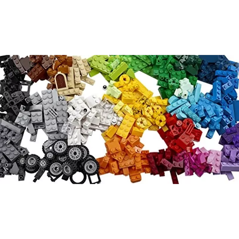 LEGO 10696 Classic Vidutinė kūrybinė plytų dėžė su lengvu laikymu, spalvingos plytos, statybų rinkinys žaislams vaikams, berniukams ir mergaitėms nuo 4 metų