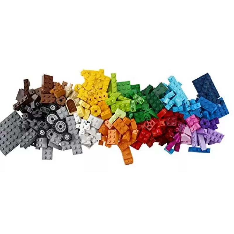 LEGO 10696 Classic Vidutinė kūrybinė plytų dėžė su lengvu laikymu, spalvingos plytos, statybų rinkinys žaislams vaikams, berniukams ir mergaitėms nuo 4 metų
