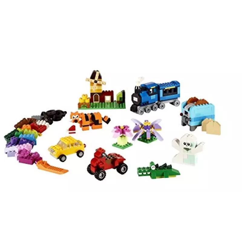 LEGO 10696 Classic Vidutinė kūrybinė plytų dėžė su lengvu laikymu, spalvingos plytos, statybų rinkinys žaislams vaikams, berniukams ir mergaitėms nuo 4 metų