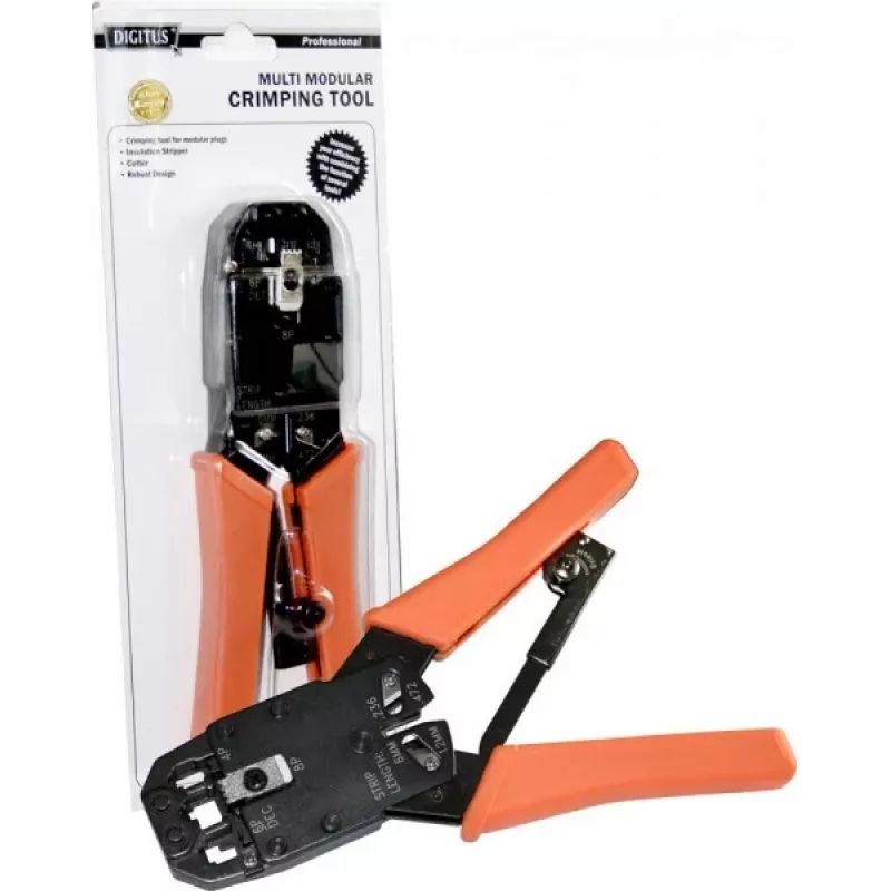 Digitus DN-94004 Tinklo užspaudimo įrankis kabelių montavimui ir priežiūrai