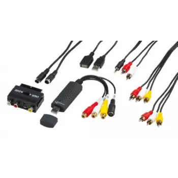 Gembird UVG-002 garso ir vaizdo fiksavimo adapteris (kompozitinis vaizdas / stereo RCA / SCART / S-Video, USB 3.0)